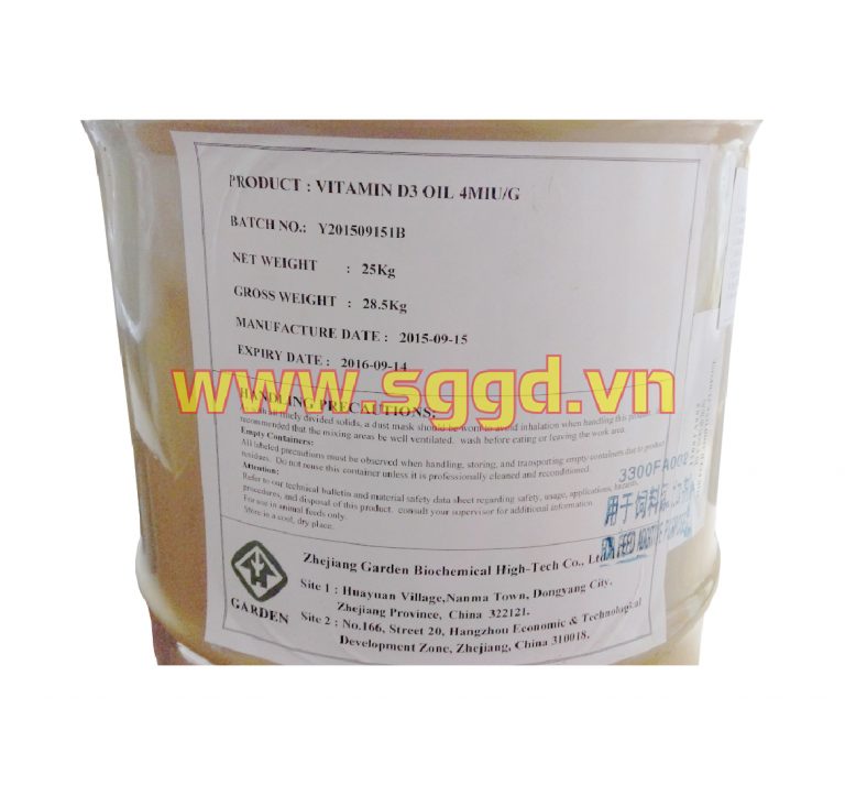 Vitamin D3 oil 4M IU/G — Garden Bio