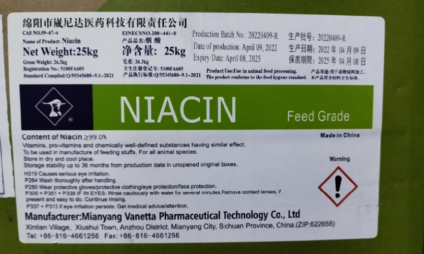 Niacin — Vanetta